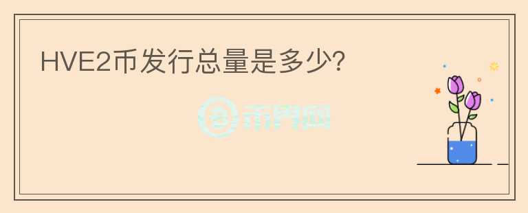 HVE2幣發(fā)行總量是多少？
