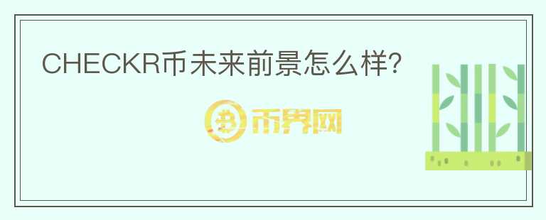 CHECKR幣未來前景怎么樣？