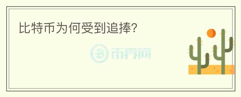 比特幣為何受到追捧？
