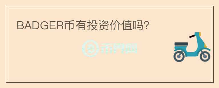 BADGER幣有投資價值嗎？