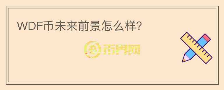 WDF幣未來前景怎么樣？