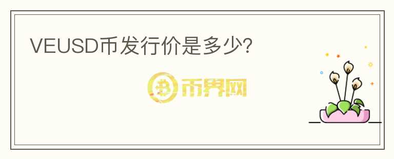 VEUSD幣發(fā)行價是多少？