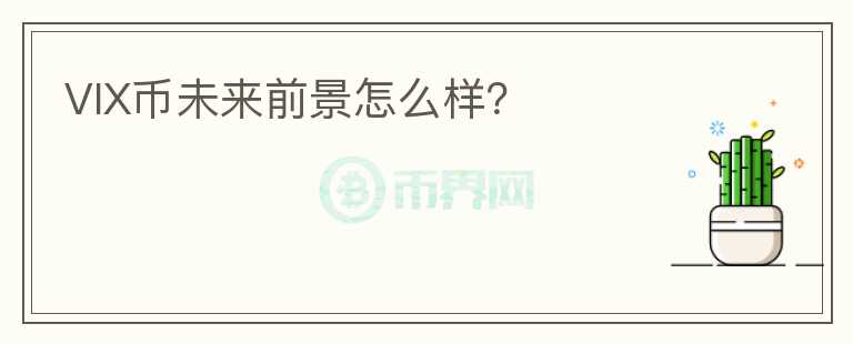 VIX幣未來前景怎么樣？