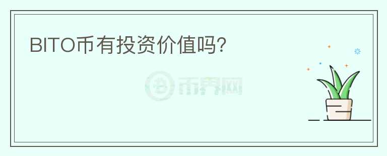 BITO幣有投資價值嗎？