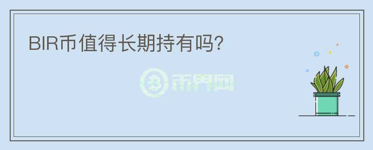 BIR幣值得長期持有嗎？