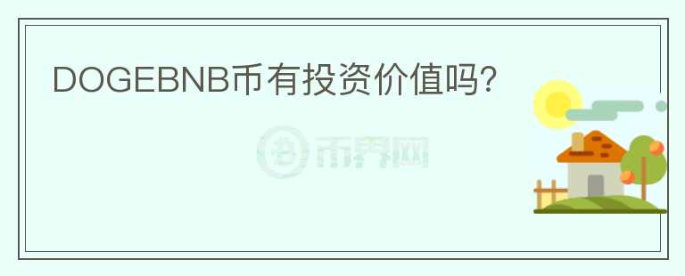 DOGEBNB幣有投資價(jià)值嗎？