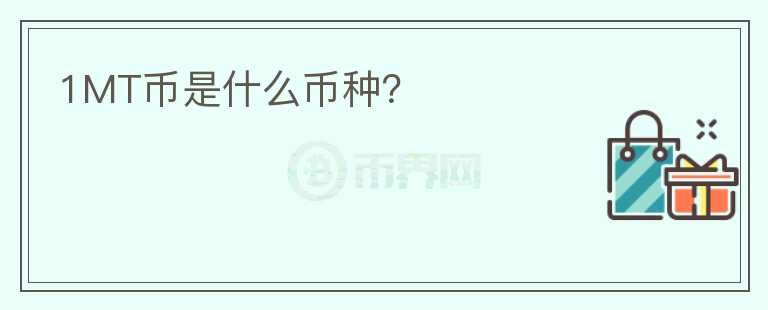 1MT幣是什么幣種？