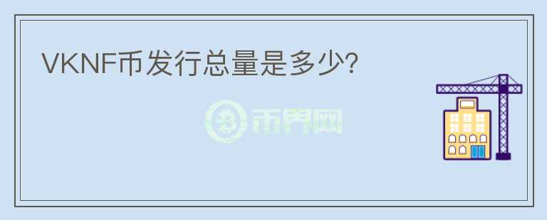 VKNF幣發(fā)行總量是多少？