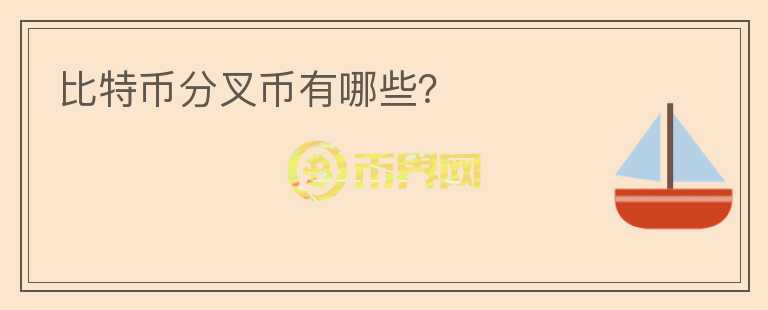 比特幣分叉幣有哪些？