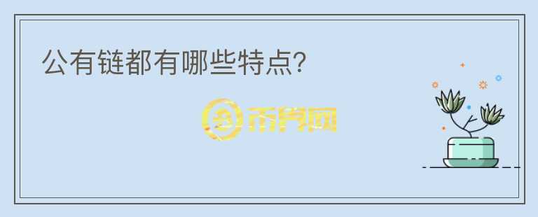 公有鏈都有哪些特點(diǎn)？