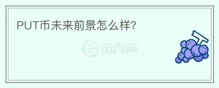 PUT幣未來前景怎么樣？