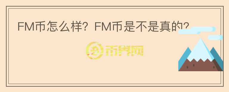 FM幣怎么樣？FM幣是不是真的?