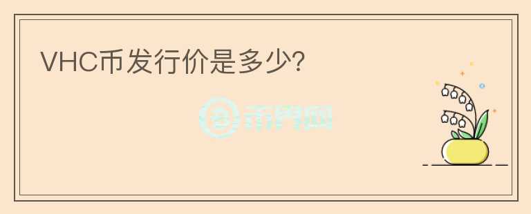 VHC幣發(fā)行價是多少？