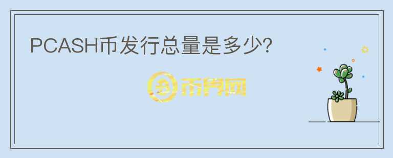 PCASH幣發(fā)行總量是多少？