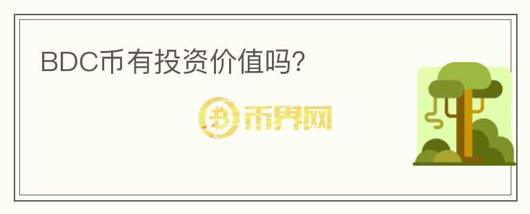BDC幣有投資價(jià)值嗎？