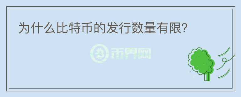 為什么比特幣的發(fā)行數(shù)量有限？