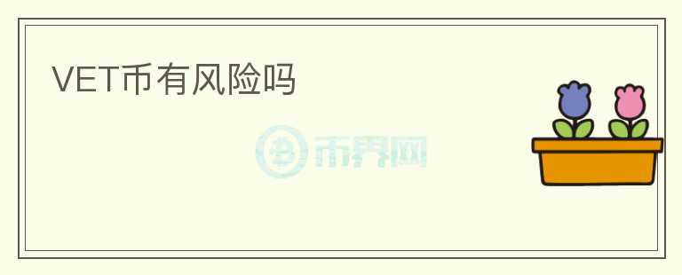 VET幣有風(fēng)險嗎