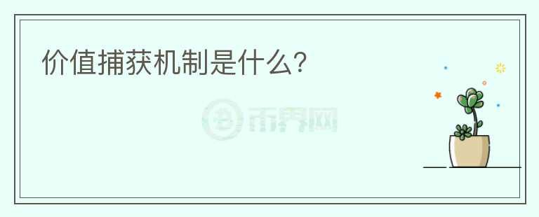 價值捕獲機制是什么？