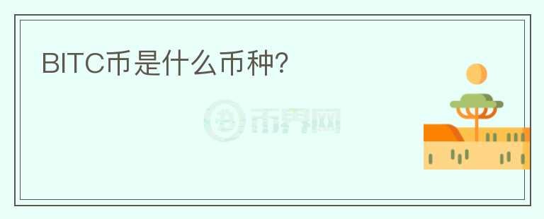 BITC幣是什么幣種？
