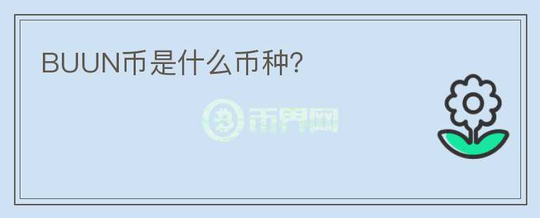 BUUN幣是什么幣種？