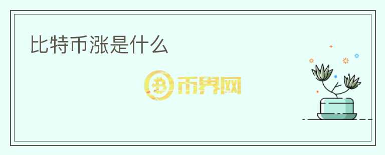 比特幣漲是什么