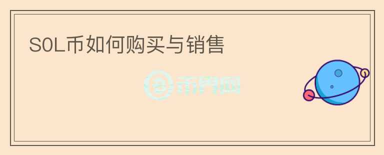 S0L幣如何購(gòu)買與銷售