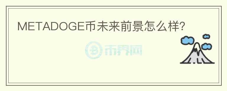 METADOGE幣未來前景怎么樣？