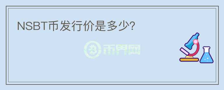 NSBT幣發(fā)行價是多少？