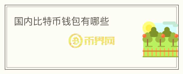 國(guó)內(nèi)比特幣錢包有哪些