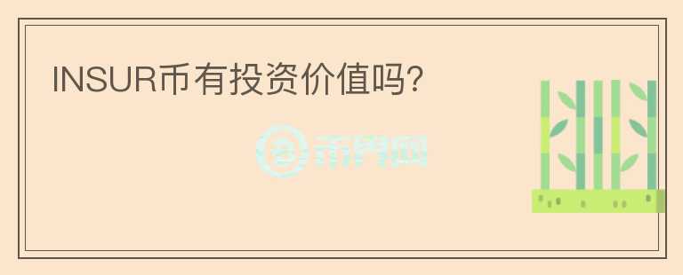INSUR幣有投資價(jià)值嗎？