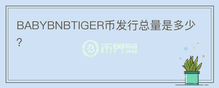 BABYBNBTIGER幣發(fā)行總量是多少？