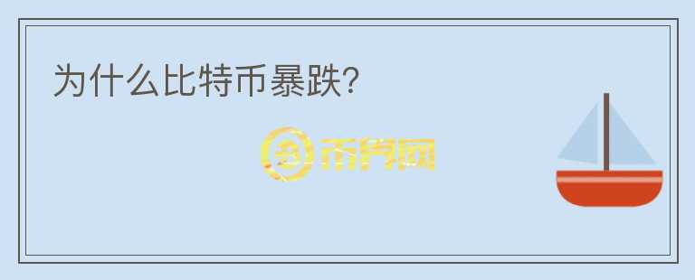 為什么比特幣暴跌？