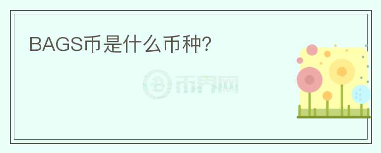 BAGS幣是什么幣種？