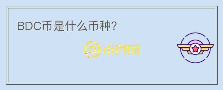 BDC幣是什么幣種？